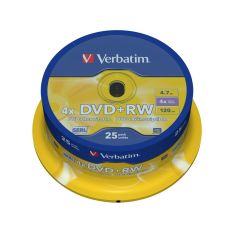 DVD-RW Verbatim    25 Stück Bunt 4,7 GB 4x