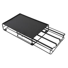 Organizer für Kaffeekapseln DKD Home Decor 21 x 31 x 7,5 cm Schwarz Metall